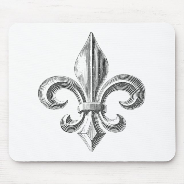 Fleur de Lis Mouse Pad (Front)