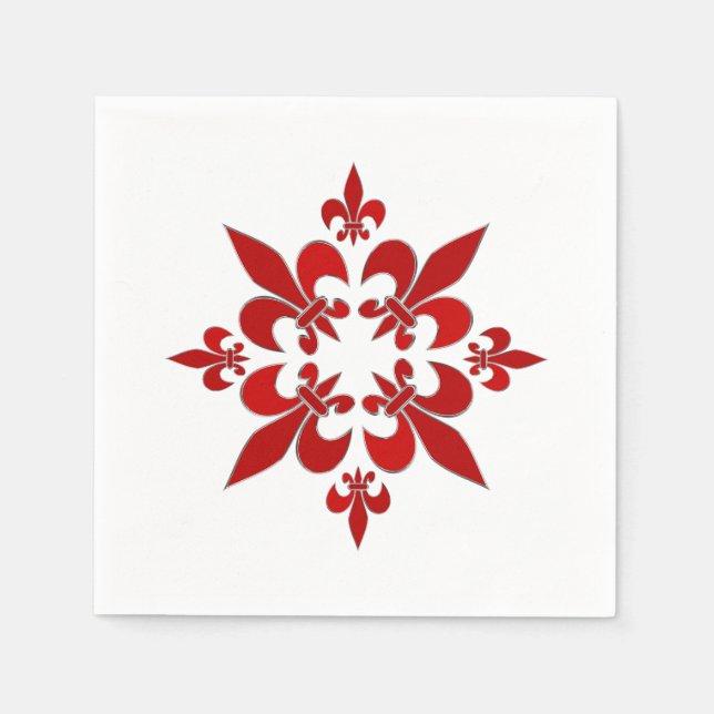Fleur de Lis Napkin (Front)
