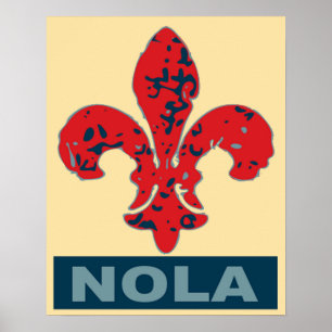 Fleur De Lis NOLa Poster