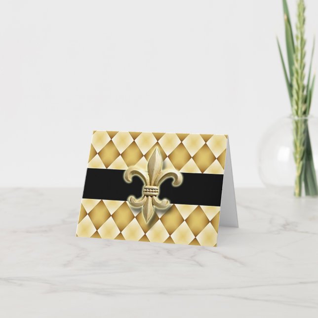 Fleur de Lis note card (Front)