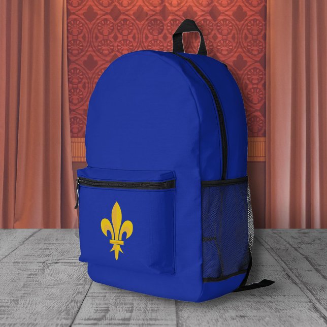 Fleur de Lis on Royal Blue Backpack (Fleur de Lis on Royal Blue Backpack)
