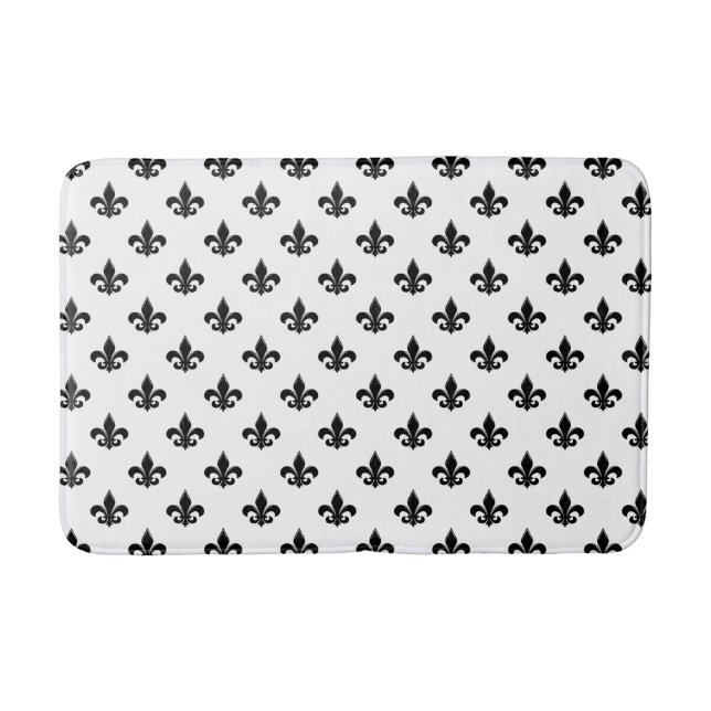 Fleur de Lis pattern Bath Mat (Front)
