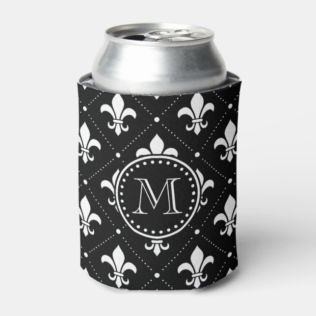 Fleur De Lis Pattern Can Cooler (Can Front)