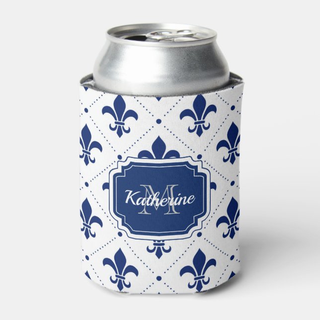 Fleur-de-lis Pattern Can Cooler (Can Front)