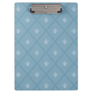 Fleur-de-lis pattern clipboard