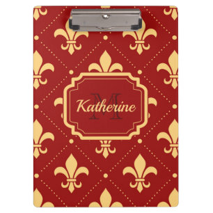 Fleur-de-lis Pattern Clipboard