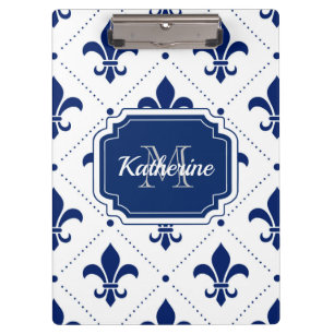Fleur-de-lis Pattern Clipboard