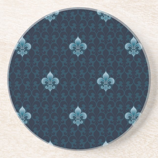 Fleur De Lis Pattern Coaster (Front)