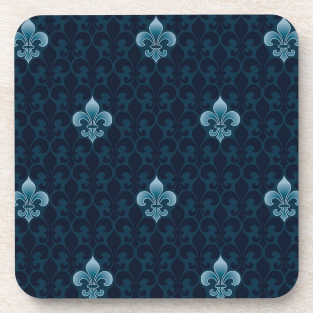 Fleur De Lis Pattern Coaster (Front)