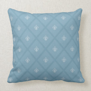 Fleur-de-lis pattern cushion