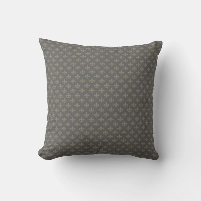 Fleur de lis Pattern Cushion (Front)