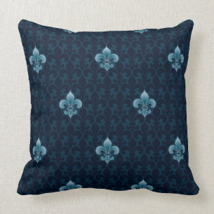 Fleur De Lis Pattern Cushion