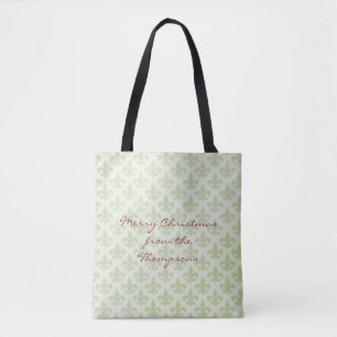 Fleur de Lis Pattern Editable Tote Bag