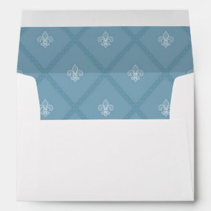 Fleur-de-lis pattern envelope