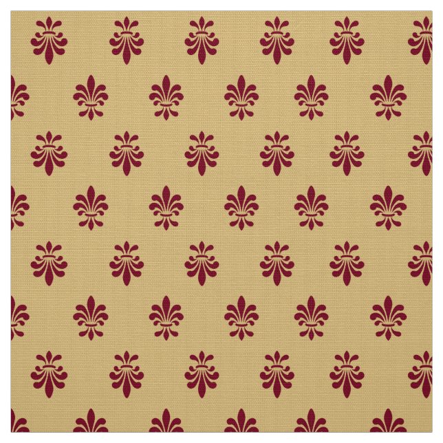 Fleur De Lis Pattern Fabric (Swatch)