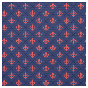 Fleur De Lis Pattern Fabric