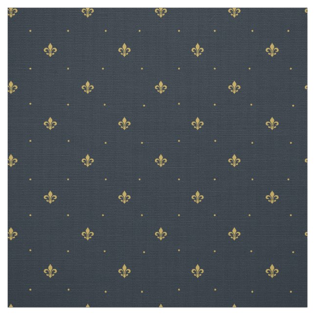 Fleur De Lis Pattern Fabric (Swatch)