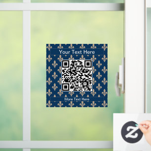 Fleur de Lis Pattern, French, Royal, Cream, Blue
