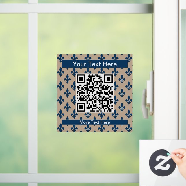 Fleur de Lis Pattern, French, Royal, Navy Blue (Home)