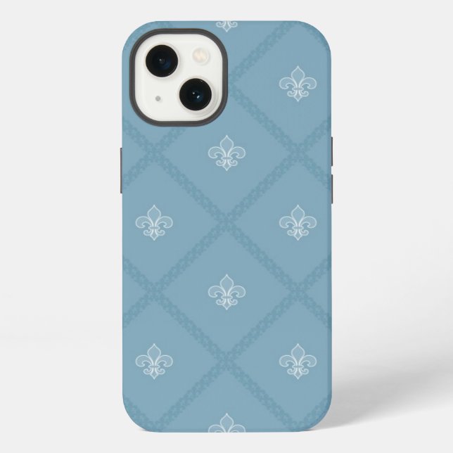 Fleur-de-lis pattern iPhone case (Back)