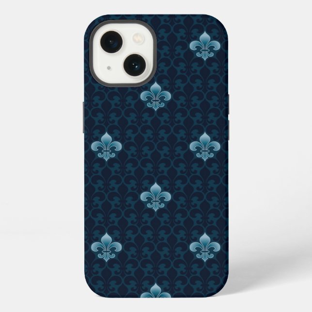 Fleur De Lis Pattern iPhone Case (Back)