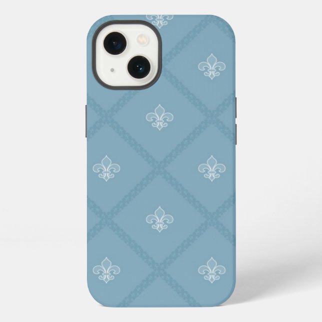 Fleur-de-lis pattern iPhone case (Back)