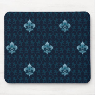 Fleur De Lis Pattern Mouse Pad