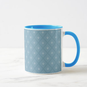 Fleur-de-lis pattern mug