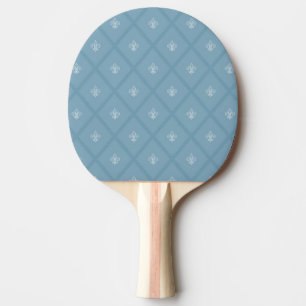Fleur-de-lis pattern ping pong paddle