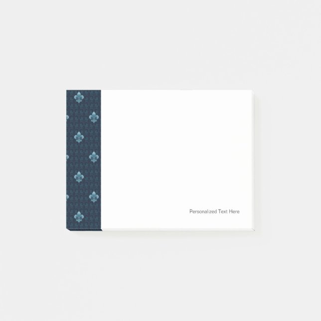 Fleur De Lis Pattern Post-it Notes (Front)