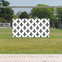 Fleur de Lis Pattern, Royal French, Black on White