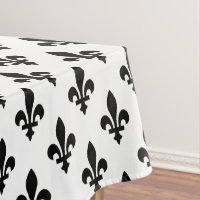 Fleur de Lis Pattern, Royal French, Black on White