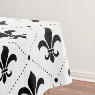 Fleur De Lis Pattern Tablecloth