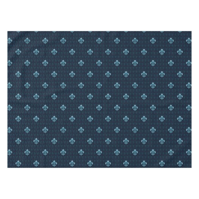 Fleur De Lis Pattern Tablecloth (Front (Horizontal))