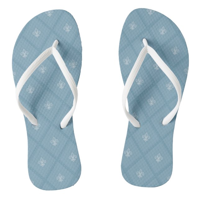 Fleur-de-lis pattern thongs (Footbed)
