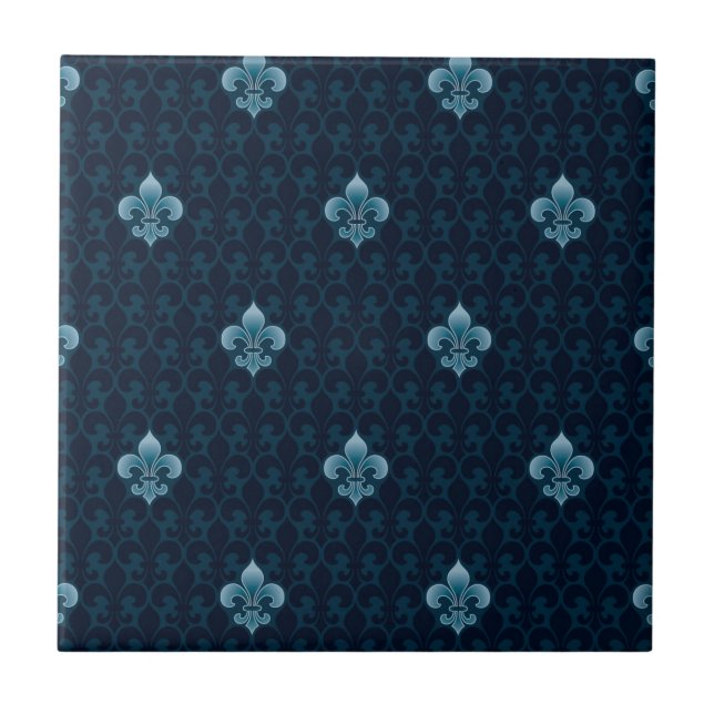 Fleur De Lis Pattern Tile (Front)