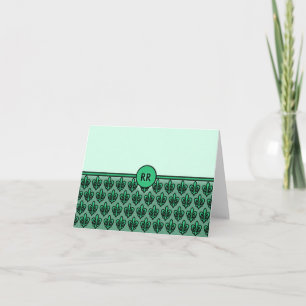 Fleur de Lis Patterned NoteCards to Personalise