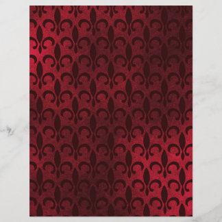 Fleur de Lis Patterned Scrapbook Ephemera