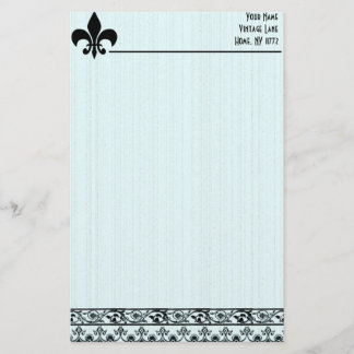 Fleur De Lis Personal Stationery