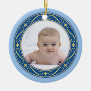 Fleur de lis Photo Ornament
