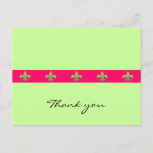 Fleur de lis postcard