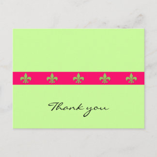 Fleur de lis postcard