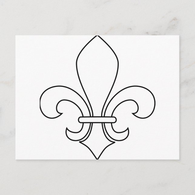 Fleur-de-lis Postcard (Front)