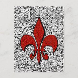fleur de lis postcard