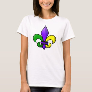 Fleur-de-lis Purple Green Gold T-Shirt
