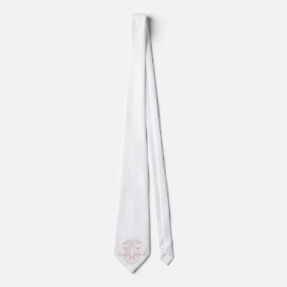 Fleur De Lis Red Outline Tie
