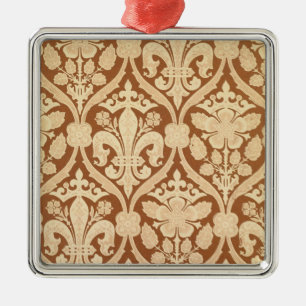 'Fleur-de-Lis', reproduction wallpaper designed by Metal Ornament