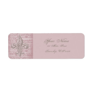 Fleur de Lis Return Address Label