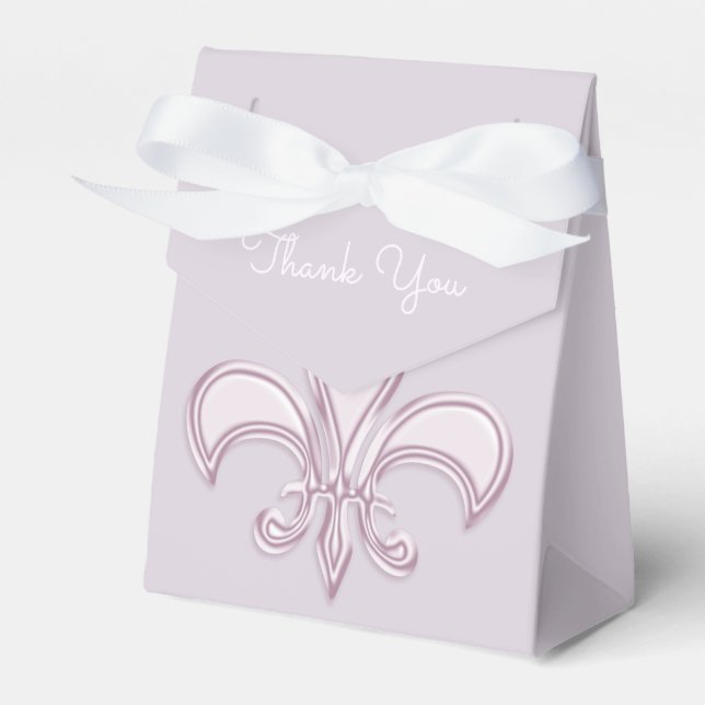 Fleur De Lis. Royal design Favour Box (Front Side)