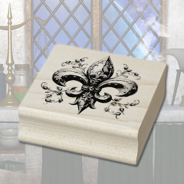Fleur de Lis Rubber Stamp (Creator Uploaded)